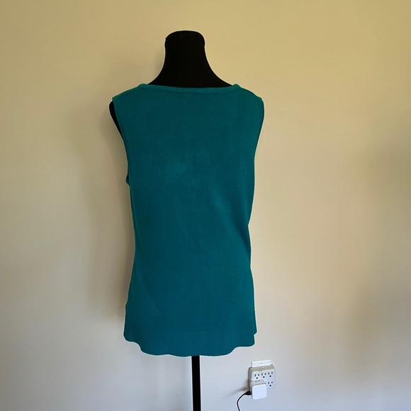 Carol Rose Knit Sleeveless Top. Size L - Picture 3 of 11